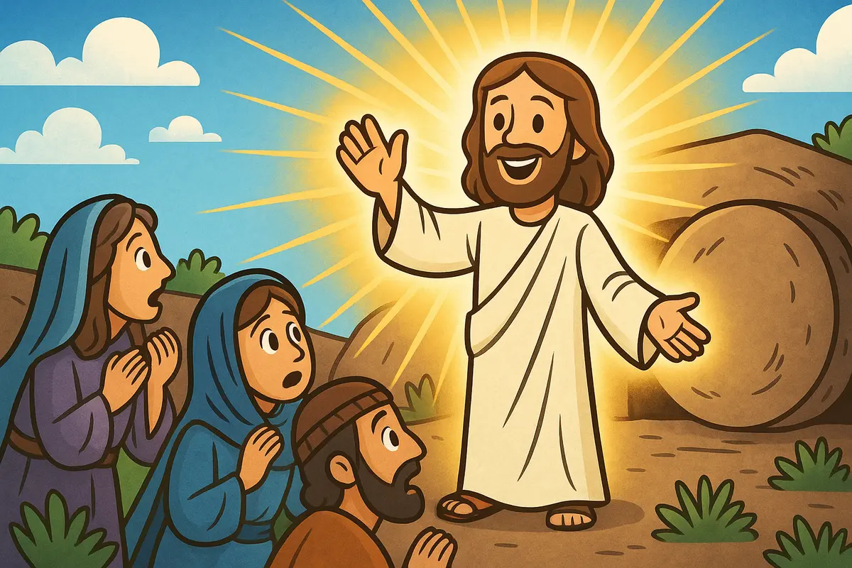 Jesus calling Lazarus out of the tomb