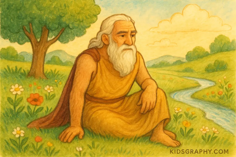 Cronus in Elysium in Greek mythology.